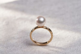 14K YG Pearl Ring