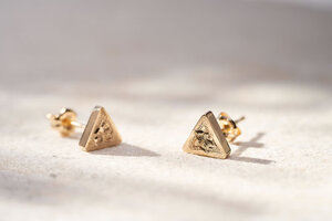 Triangle Pierced Earrings