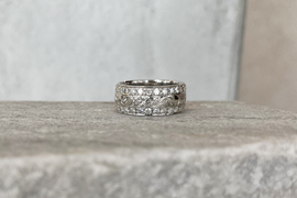 PT950 Classic Hawaiian Eternity Ring